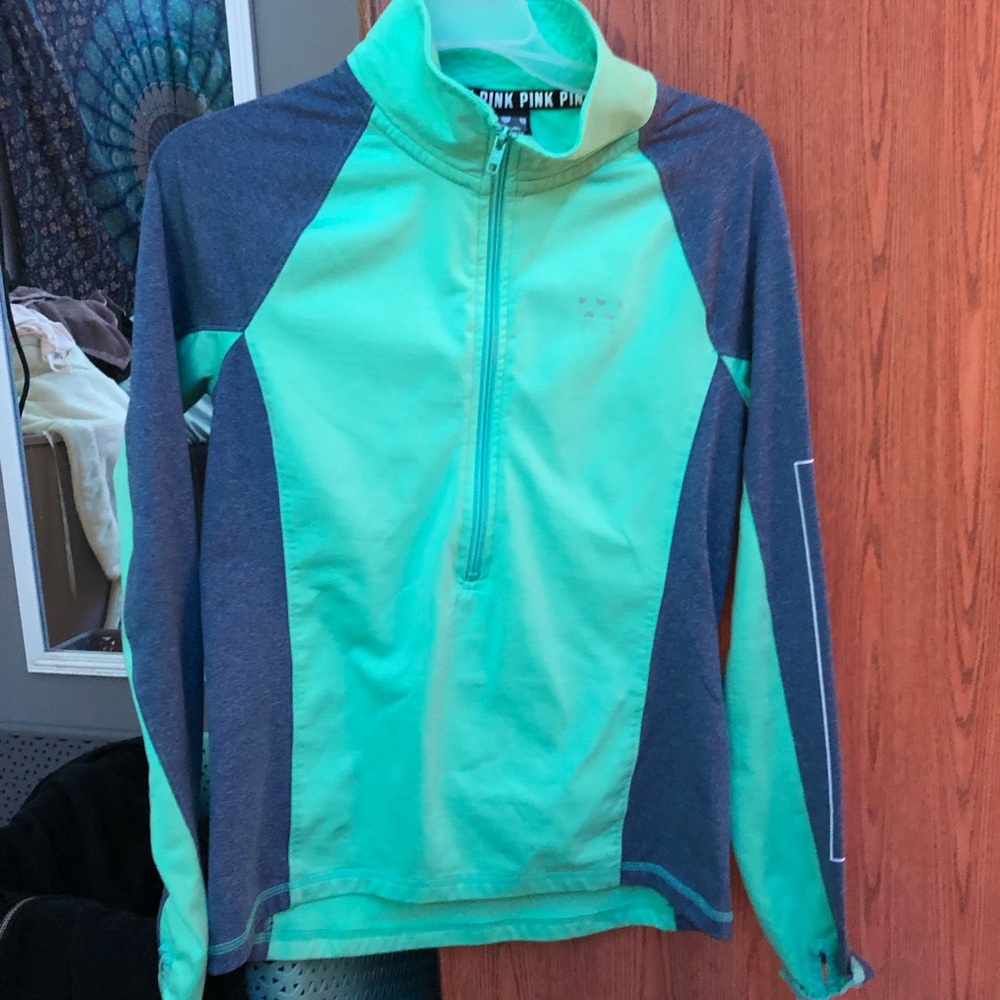 victoria’s secret pink half zip